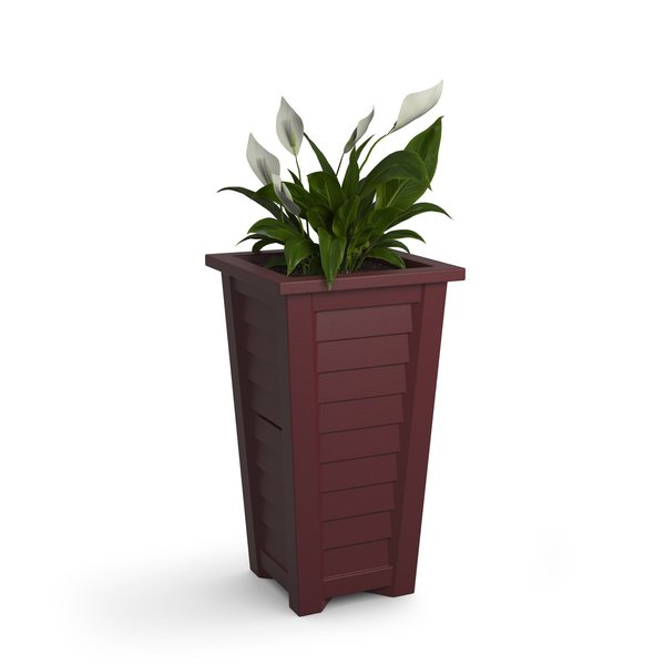 Mayne Lakeland 28 Tall Planter, Cranberry Red 5868-CBR